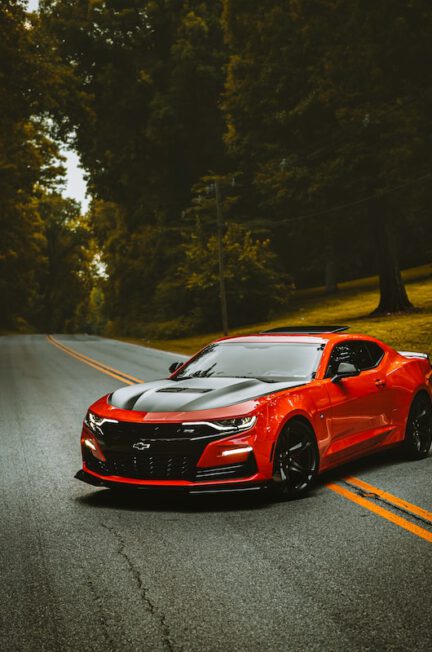 chevrolet parked on road