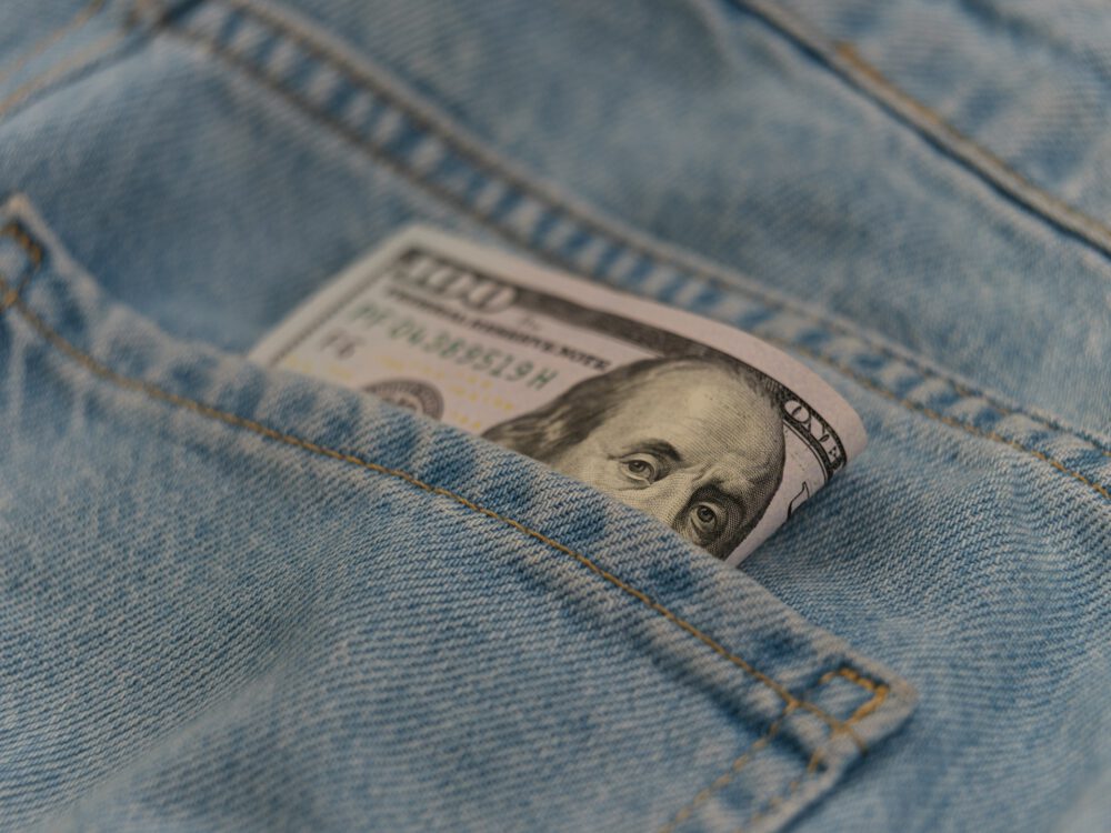 dollar in jeans
